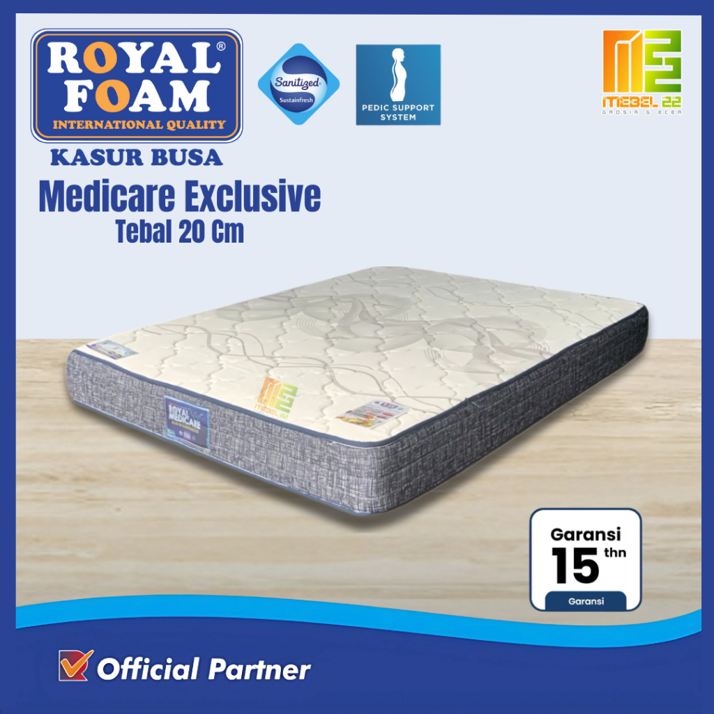 Royal Foam Kasur Busa Rebounded Royal Medicare - Tebal 20Cm - FREE ONGKIR