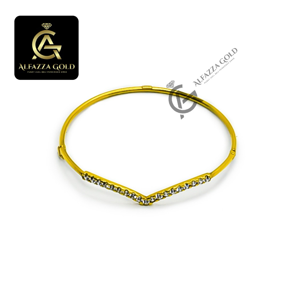 Gelang Model Aurel Perhiasan Emas Kadar 6K