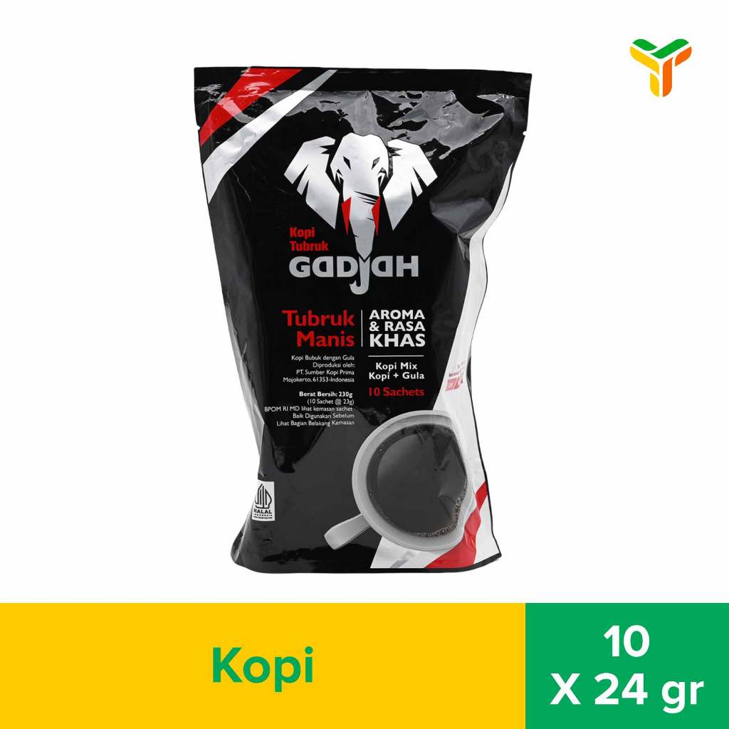 

Gadjah Kopi Tubruk Gula 10X24Gr