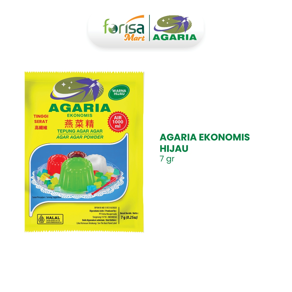 

Agaria Ekonomis Hijau - 1 Sachet