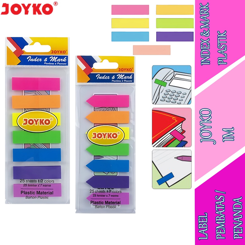 

Label Pembatas & Penanda - Joyko - Index & Mark Plastik - IM-30,31,32
