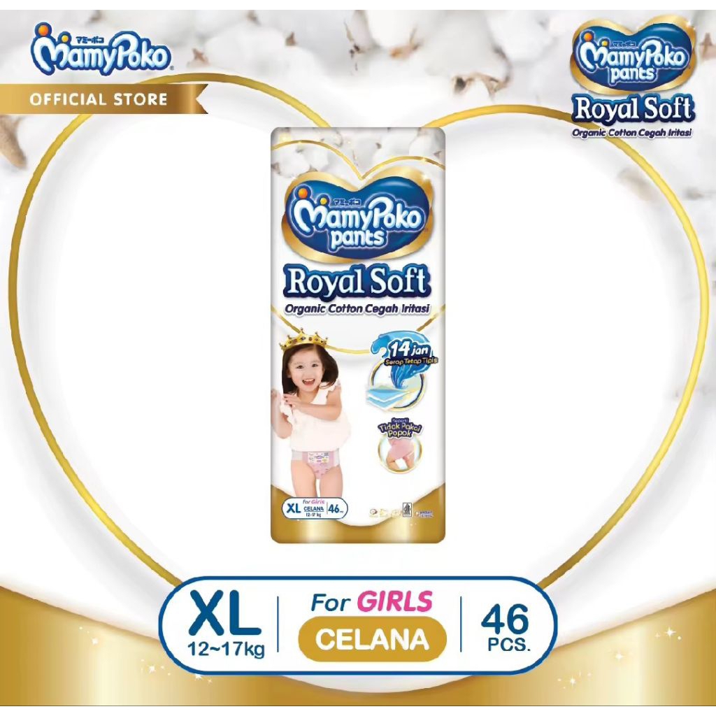 Mamy Poko Pants Royal Soft XL46 Girls