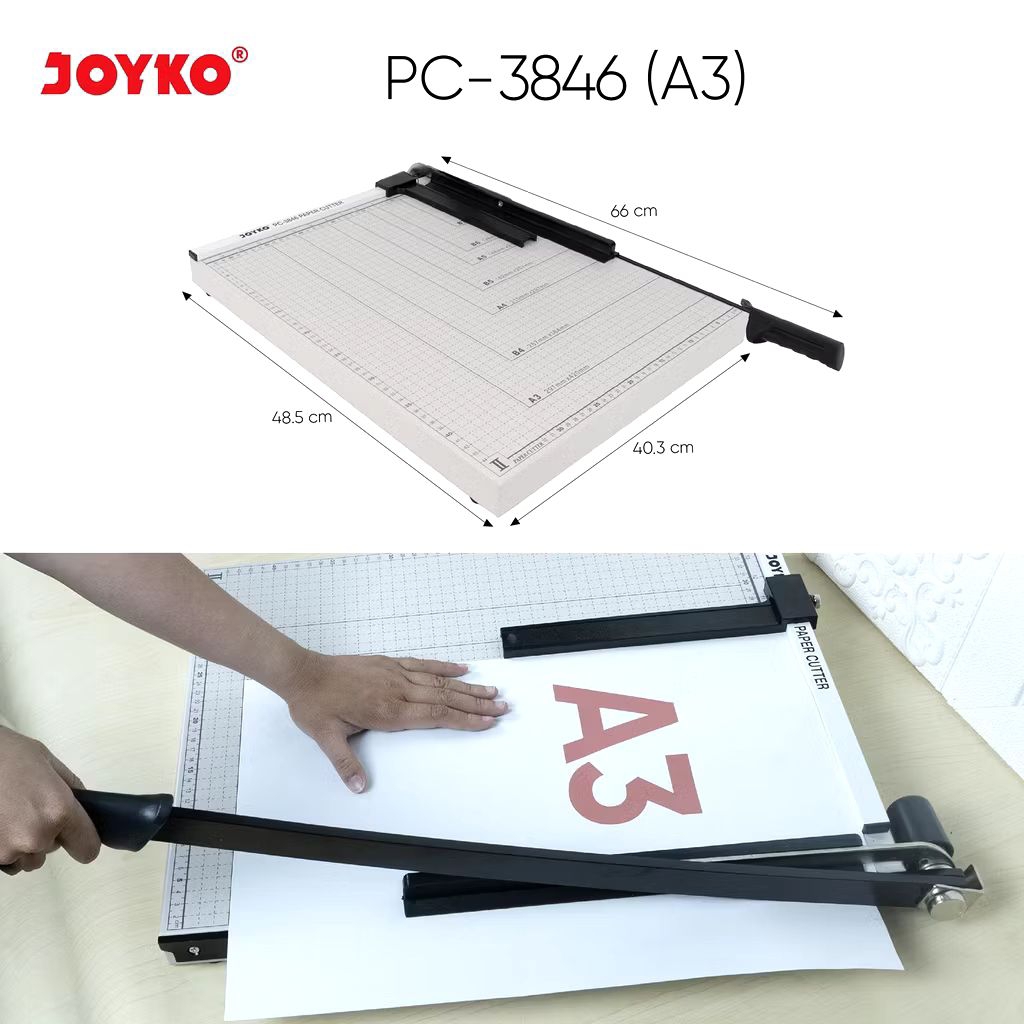 

Joyko PC-3846 A3 | Paper Cutter A3 | Pemotong Kertas Ukuran 46.6cmX38.5cm