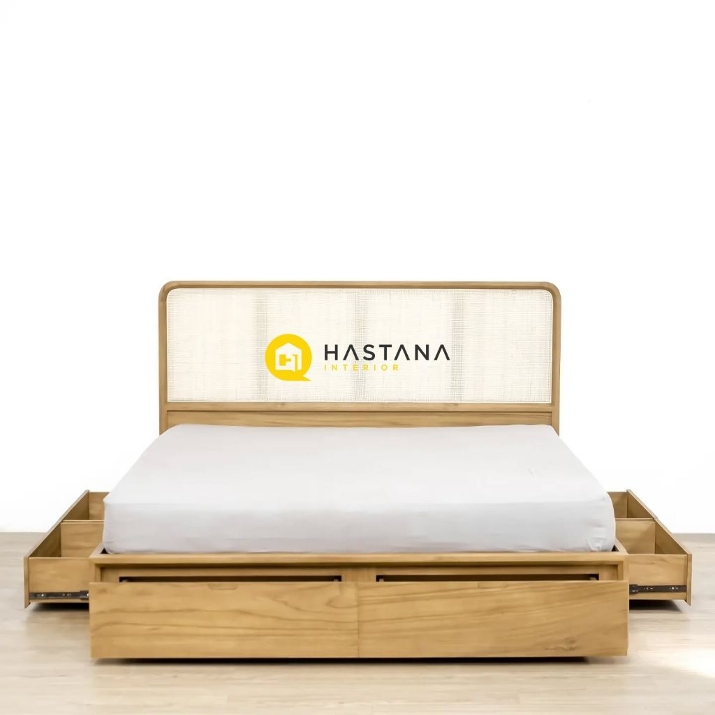 dipan rotan laci 6 180 x 200