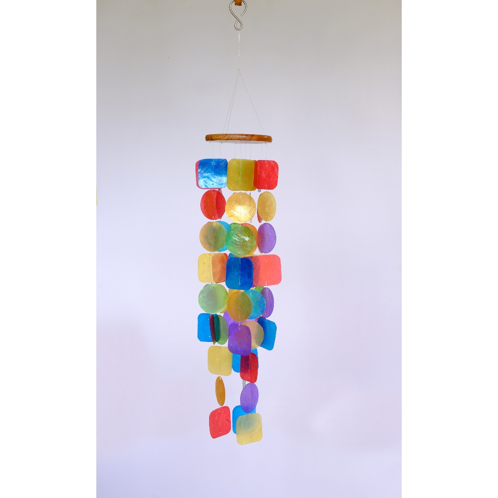 CAPIZ WIND CHIME_STRONG CLF BS_BIG SIZE_MODERN STYLE  Kerajinan tangan dari kulit kerang, handycraft
