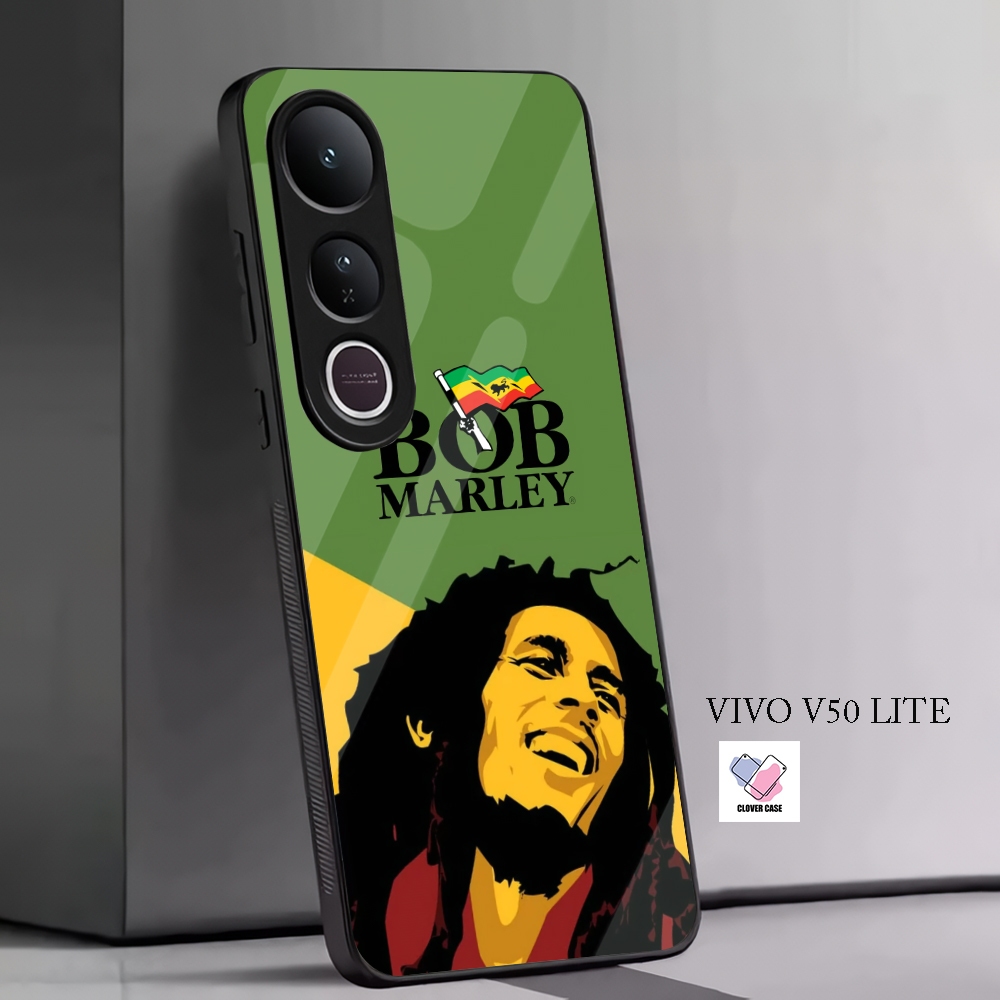 [AR48]  Case Glossy Case NEW | VIVO V50 LITE | CASE KEKINIAN LUCU |  Casing Hp Kilau Motif BOB MARLE