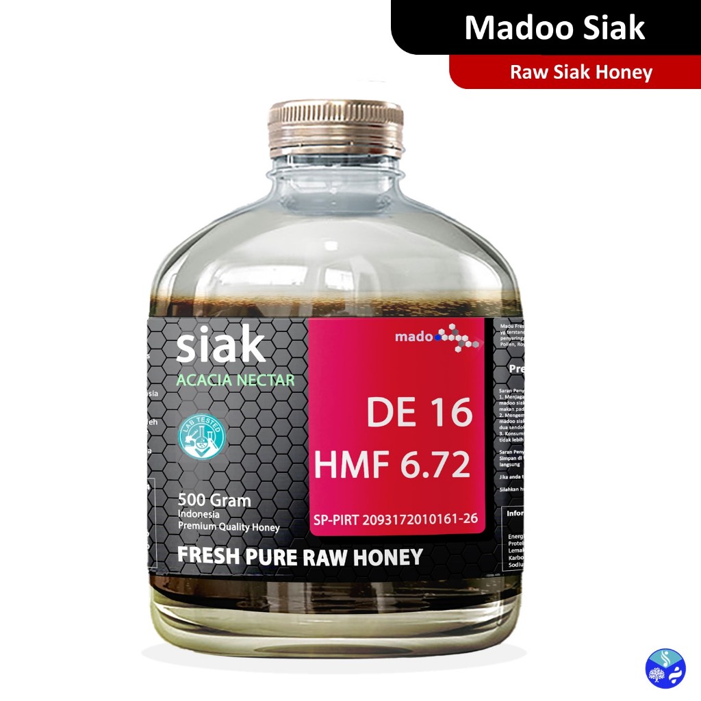

Madoo Siak | Akasia | Siak | Sialang | Madu Murni | Raw Honey | DE 16 | Prebiotik Alami
