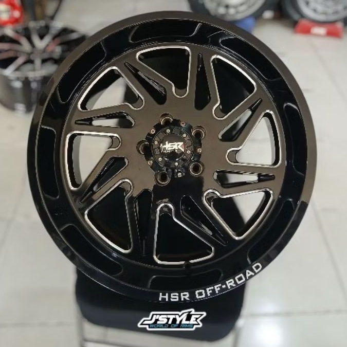 VELG MOBIL JEEP RUBICON TIPE HSR FG MEGUMI RING 20X10 PCD 5X127 ET-13