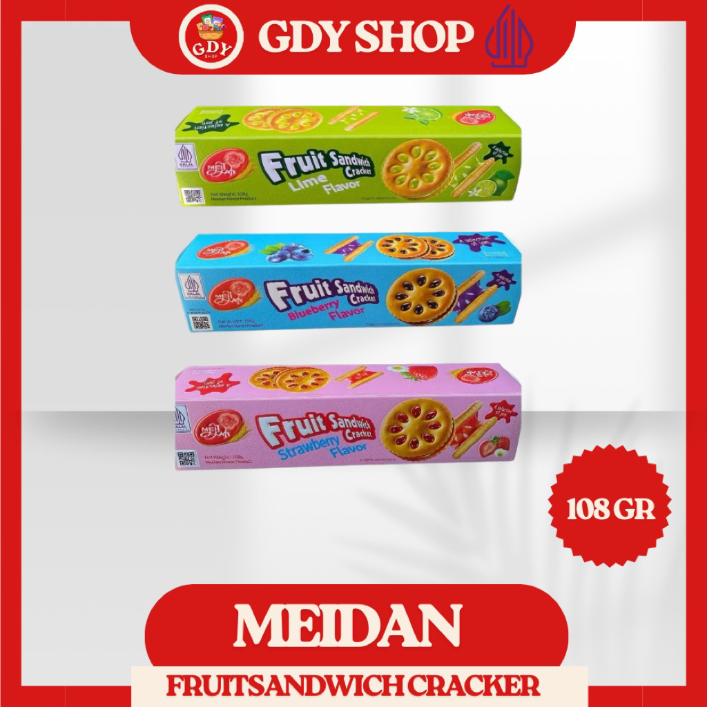 

Meidan Fruit Sandwich Biskuit | Lemon | Strawbery | Blueberry