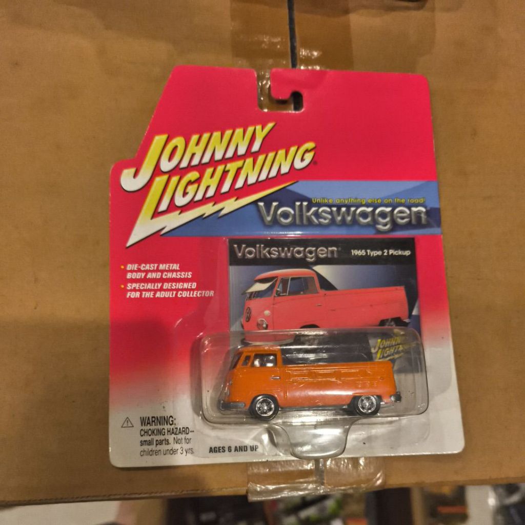 1965 TYPE 2 PICKUP TRUCK VW orange JOHNNY Lightning Volkswagen