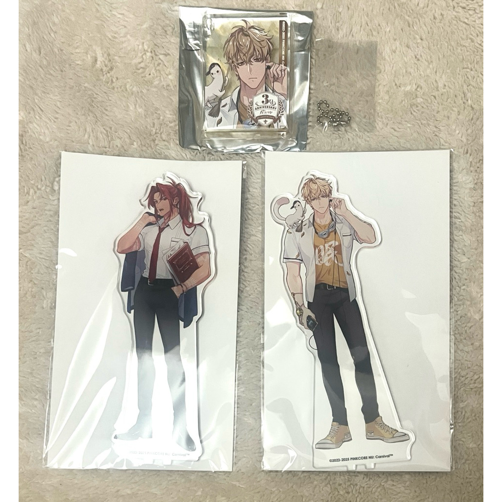 Ready Stock Nu: Carnival 3rd anniversary pop up cafe merch original Dante Quinn Eiden Colotta Tradin