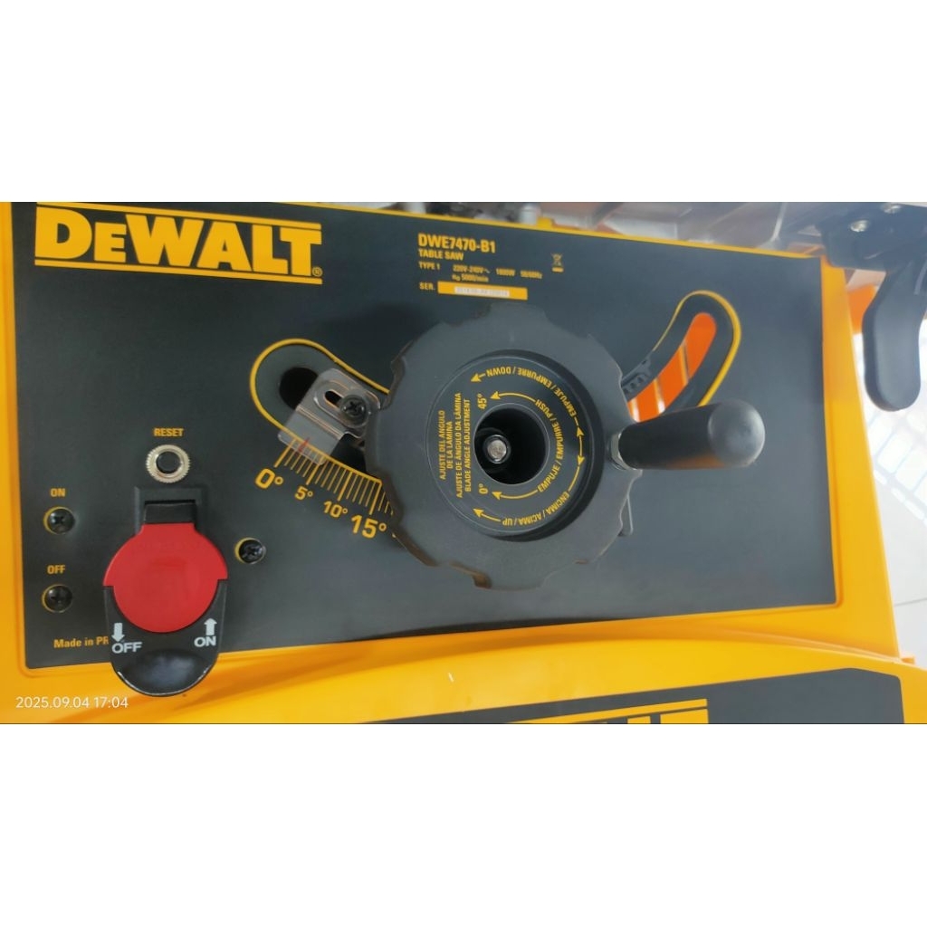 DeWALT Table Saw DWE7470-B1 - Bekas - Khusus Jabodetabek (Pick Up sendiri)