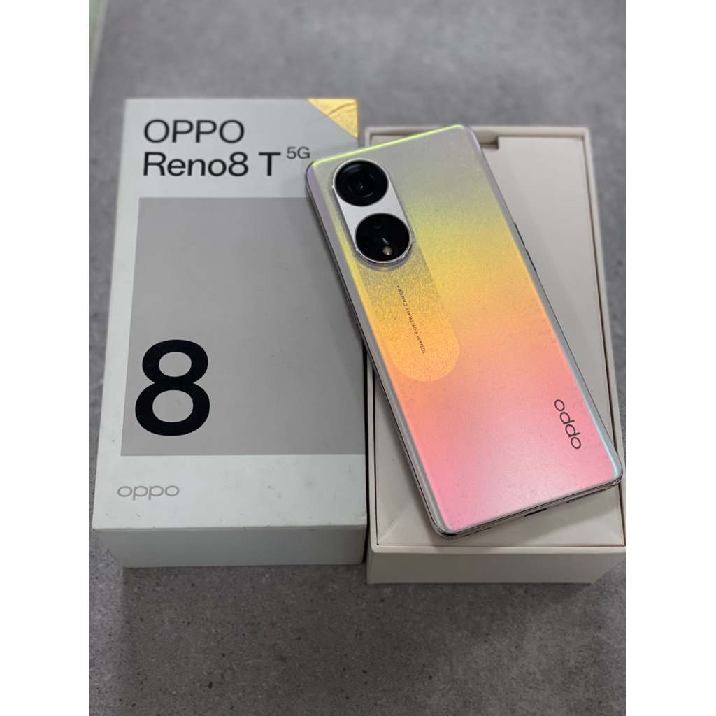 second oppo reno 8t 5g 8/256gb fullset