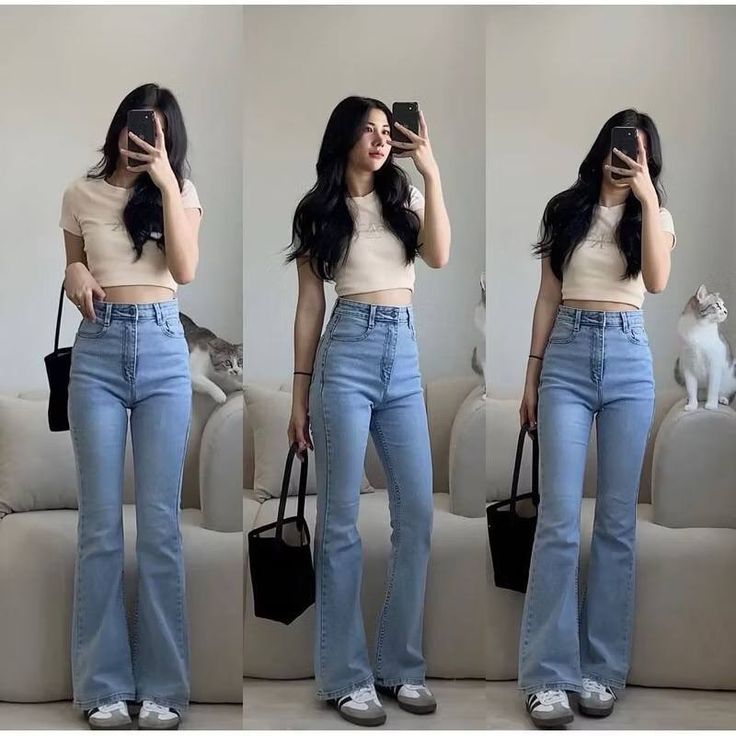 Highwaist Jeans Cutbray Loose  Wanita CUTBRAY JEANS IMPORT STREACY JEANS PREMIUM