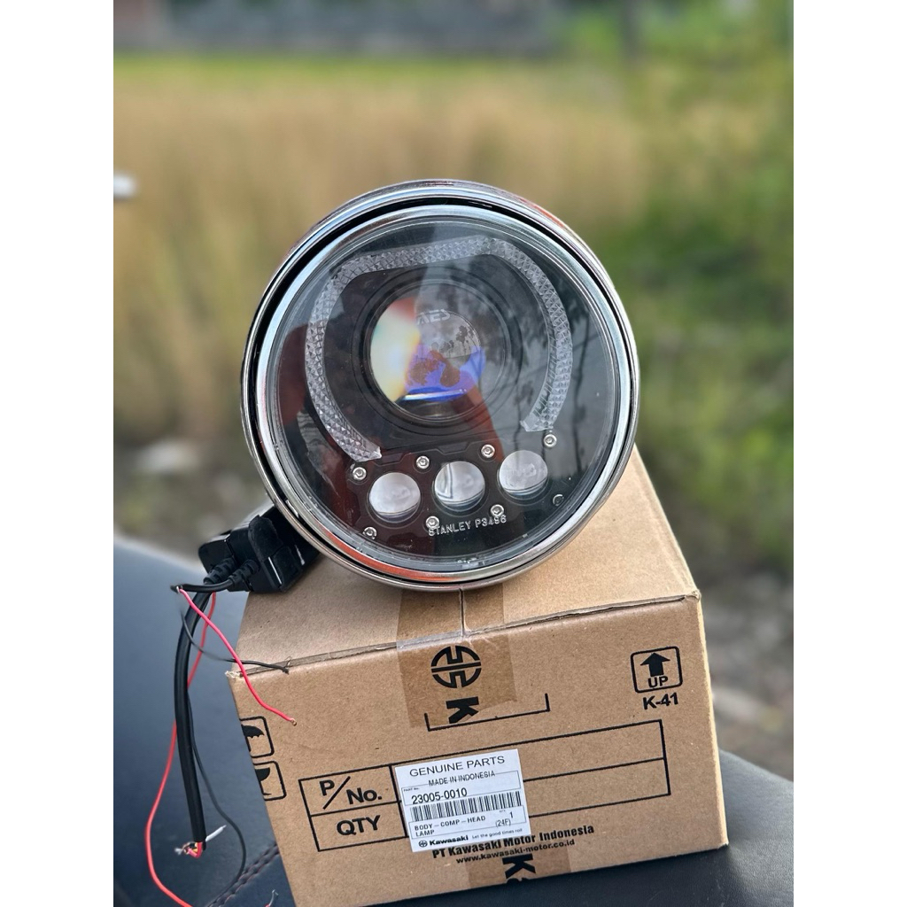 lampu biled aes 3 minileser full  set relay batok original 100% Pnp ninja R ss