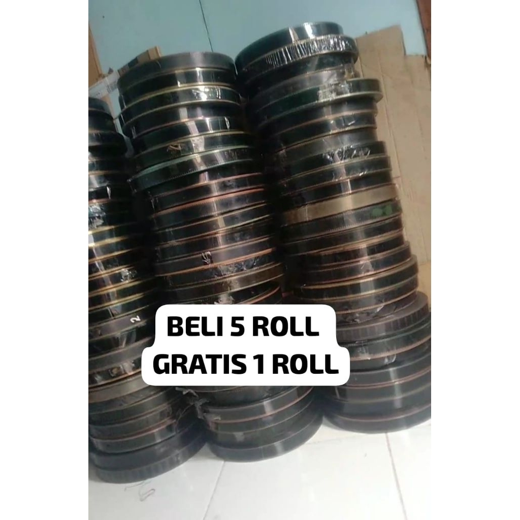 SATU ROL SEDANG ROLL INDIA PITU PITU PANJANG 160 Meter / Pita/Mika Film / Pita/Mika Layangan koang /