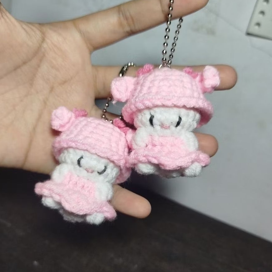 [Madebyoo4u] PRE-ORDER | Sanrio Crochet Keychain | Gantungan Kunci Rajut Sanrio - My Sweet Piano