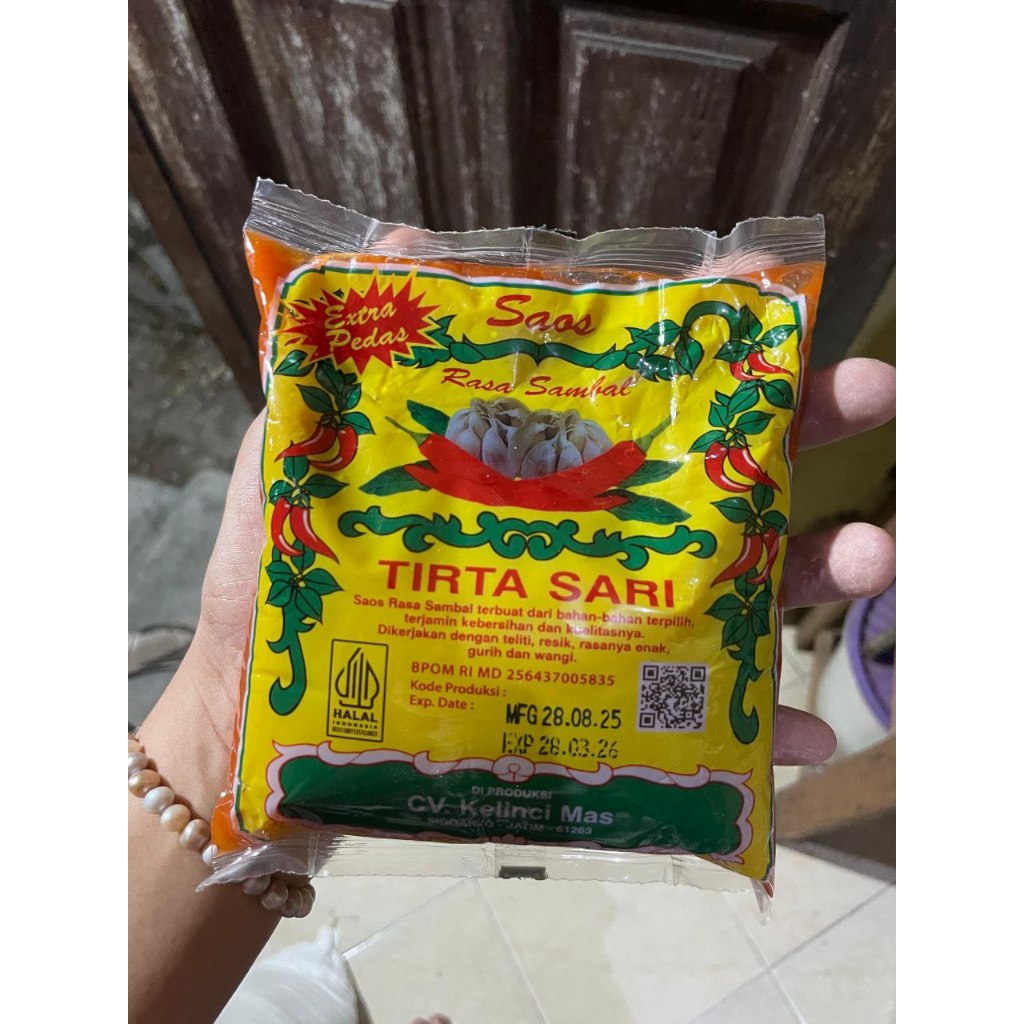 Saos Sambal Tirta Sari 400g / Saus Pedas / Saos Bakso sempol Mie Ayam / Saos Serbaguna / saos Bantal