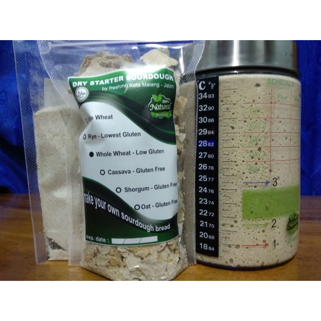 

Sourdough starter dry/ragi roti alami/dry levain 100g