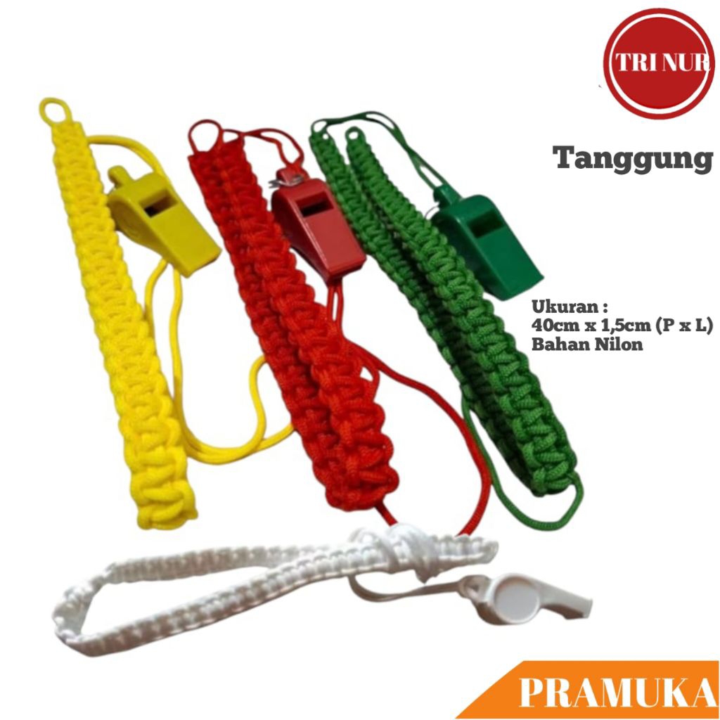 Talikur Pramuka + Peluit / Tali Pluit Pramuka Tanggung / Tali pluit Pramuka / Tali Koor Pramuka + Pe