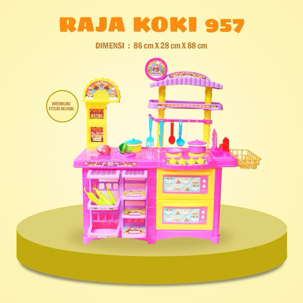 Mainan Anak Masak Masakan Kitchen Set SG TOYS RAJA KOKI MEGA MART RAJAKOKI MEGAMART