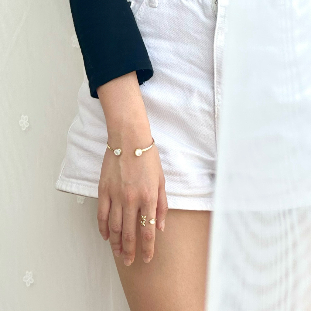 VESTIGE | Becka Bangle - Gelang Bangle Fashion Simple Lapis Emas 18K