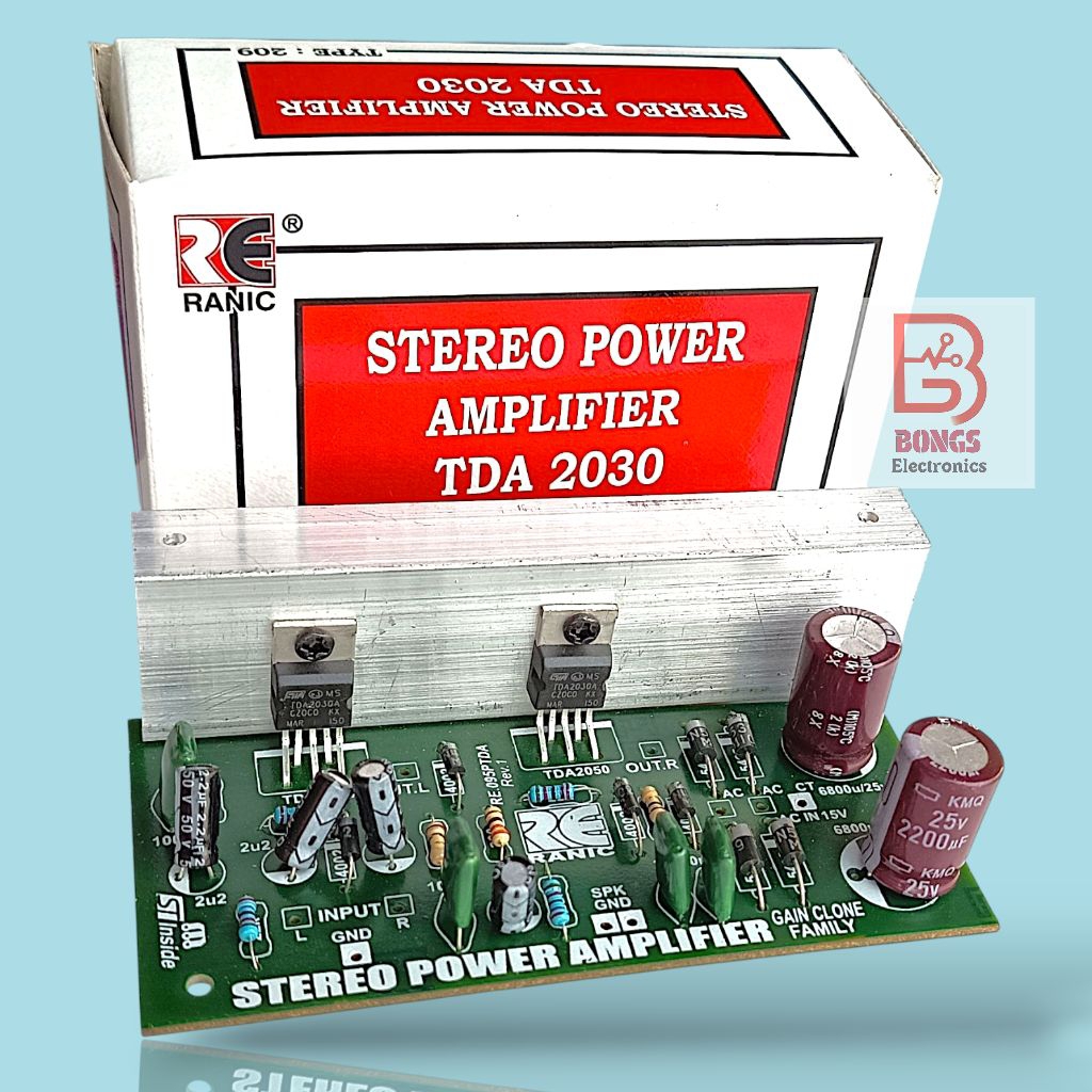 Kit Power Amplifier TDA2030 Stereo