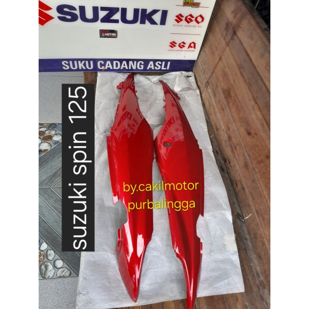 cover bodi body belakang suzuki spin125 asli original spin 125 merah