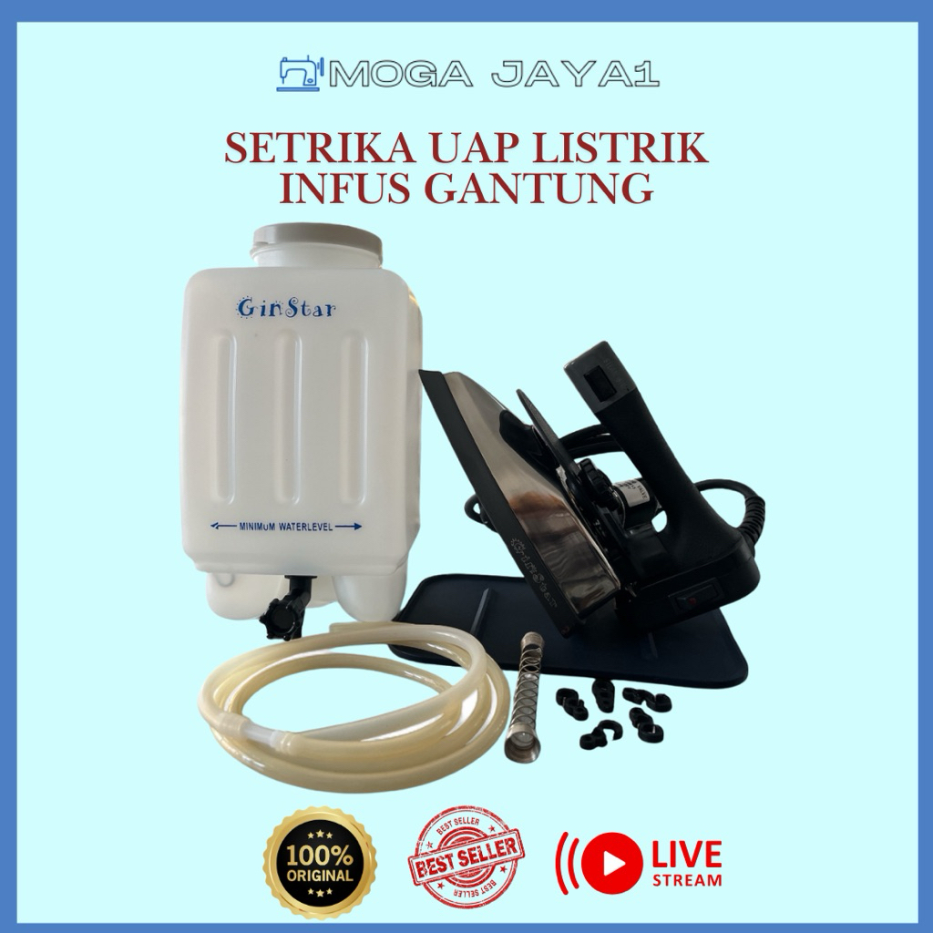Setrika Uap Listrik Infus Gantung