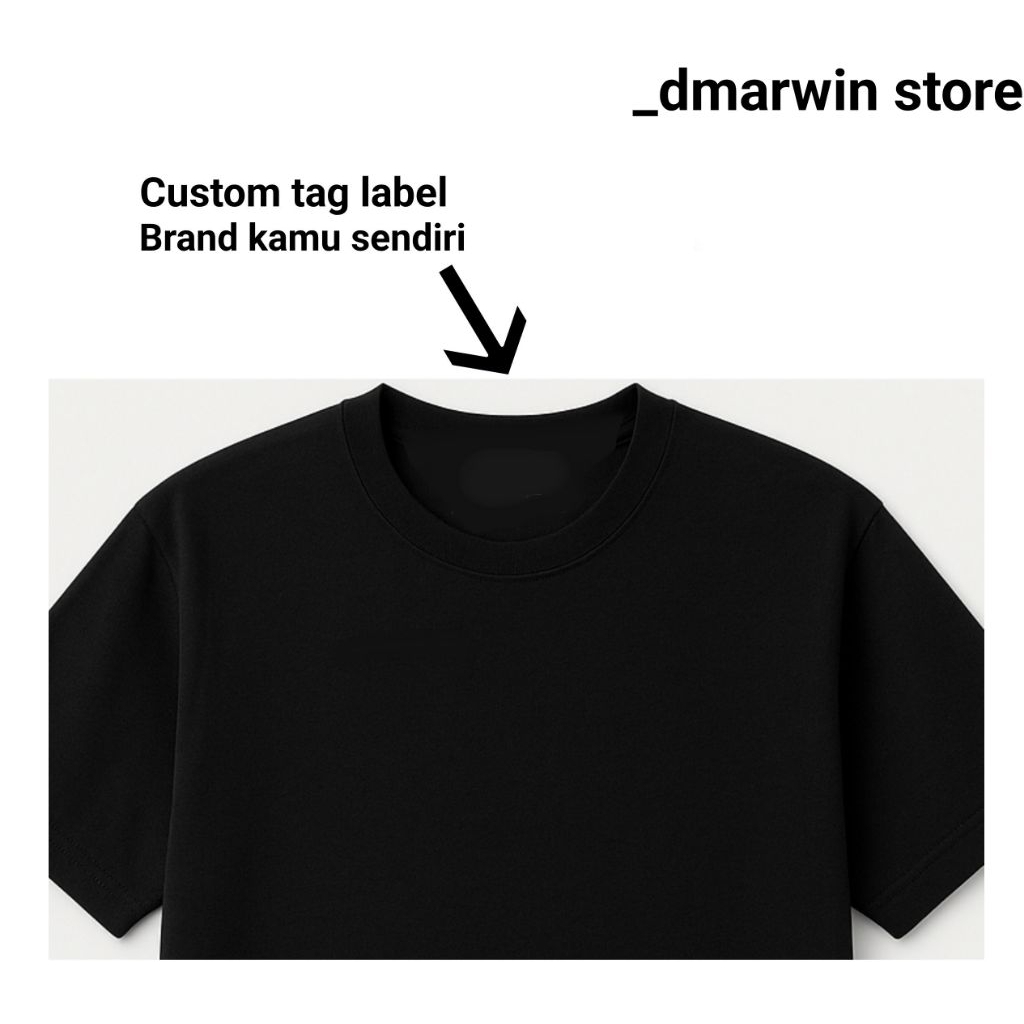 

label setrikaan custom printing DTF waterproof / custom tag label kaos / sablon custom label / label setrikaan