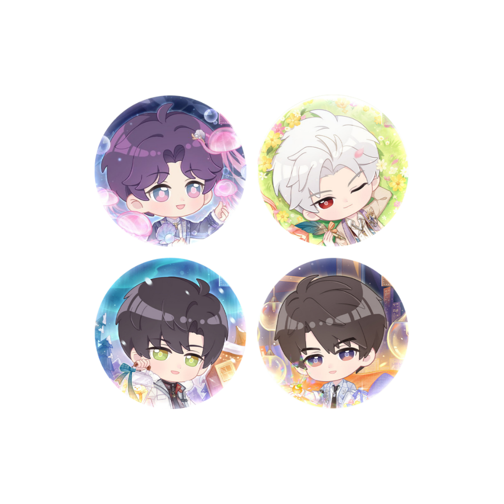 Pin Bros Love And Deepspace Birthday Pin Love And Deepspace Summer Pin Bros Rafayel Caleb Zayne Sylu