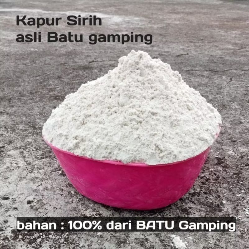

Kapur Sirih Food Grade 100% Kapur Bubuk BATU GAMPING / KAPUR SIRIH UNTUK MAKANAN kalsium hidroksida