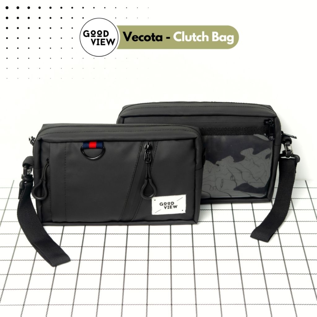 GOODVIEW - Sling Bag Vecota Tas Selempang Pouch Bag Clutch Bag Waterrpoof Anti Air Tas Hp Transparan