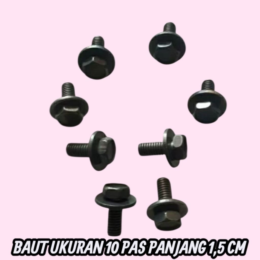 BAUT UKURAN 10 PAS PANJANG 1,5 CM
