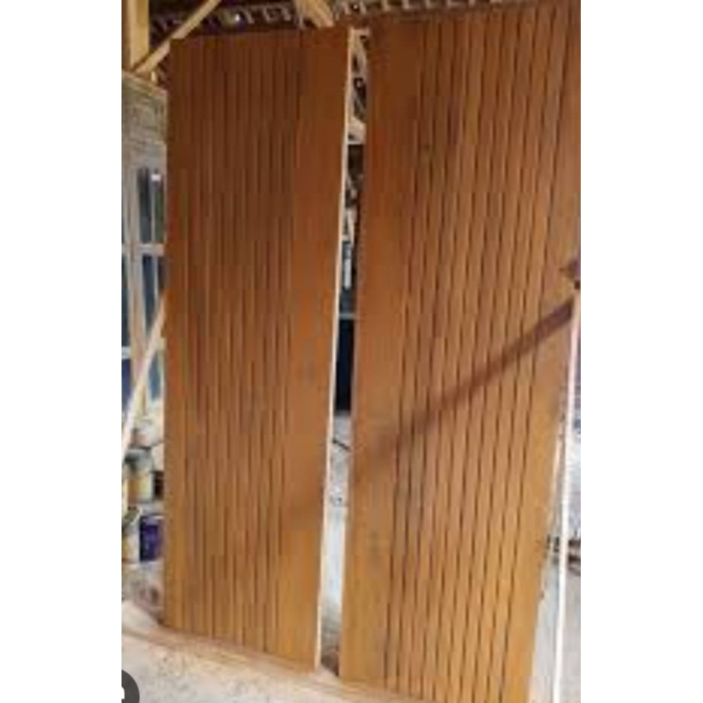 pintu kayu jati kupu tarung 120x200