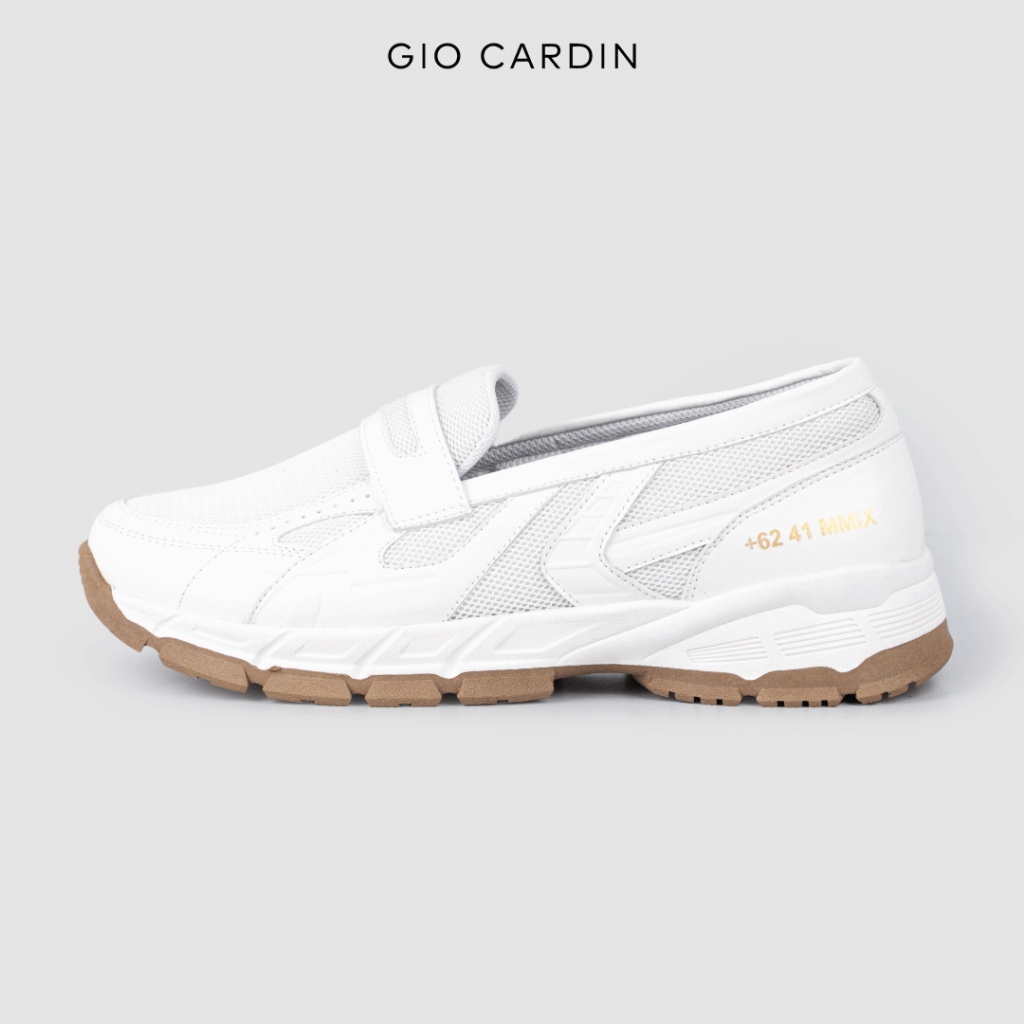 GIO CARDIN - Sepatu Slip On Pria Orion White