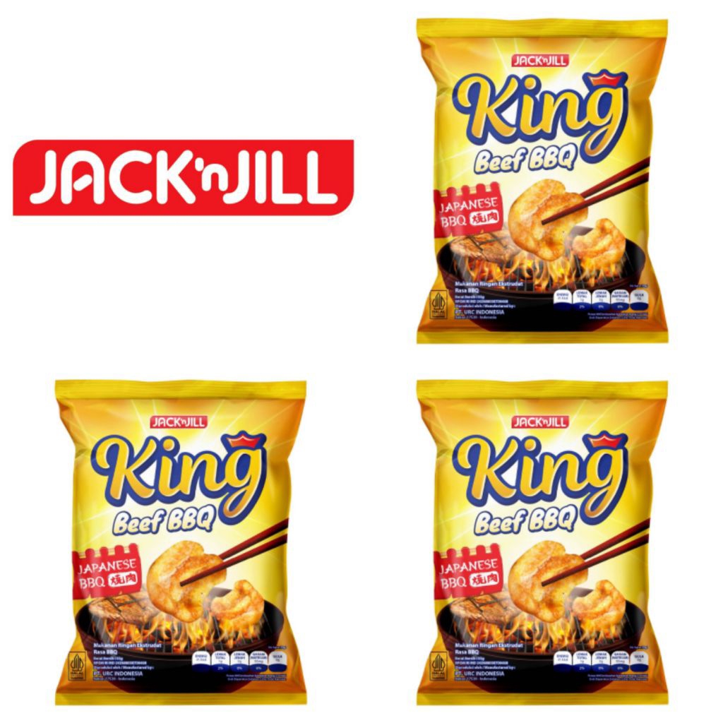 Jack 'n Jill King Snack Rasa BBQ Jepang 55 Gr