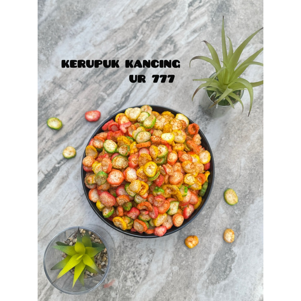 

KERUPUK KANCING UR 777 (250gram)