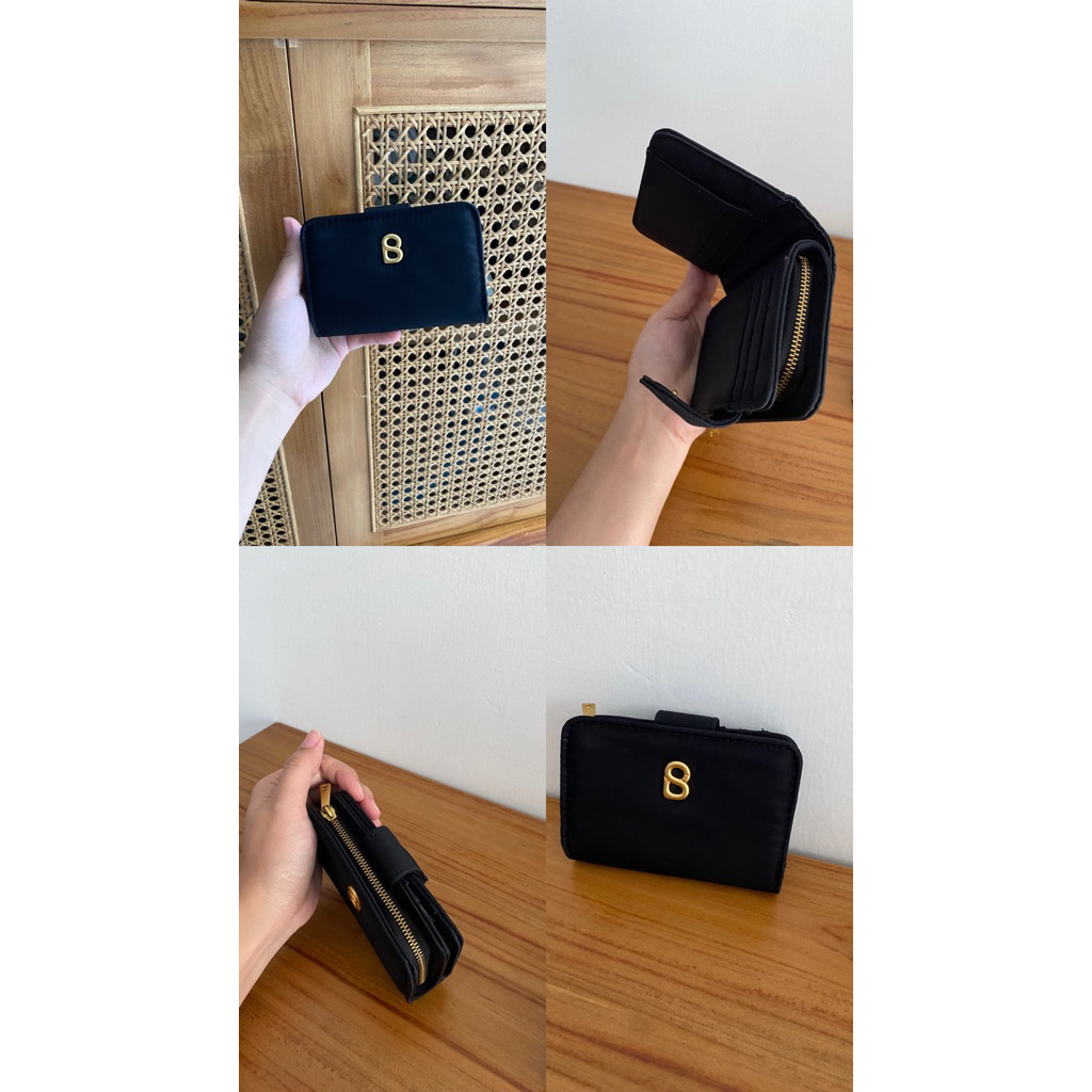 SOLD buttonscarves dompet hitam