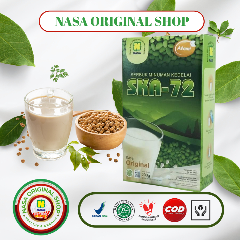 

Serbuk Kedelai Hijau Alami NASA 200gr / Susu Serbuk Kedelai