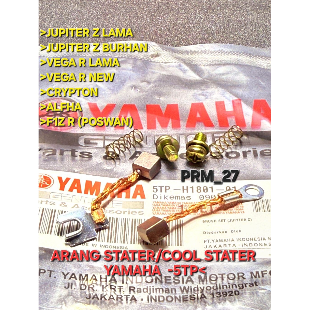 Arang areng stater (5TP) cool dinamo Jupiter Z lama/Jupiter Z Burhan/Vega r/cripton/Alfha/f1z R