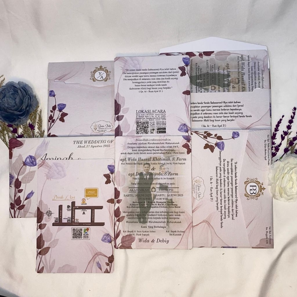 Kartu Undangan Pernikahan Hard Cover Tebal Mewah Wedding Invitation Kartu Undangan Cantik Undangan M