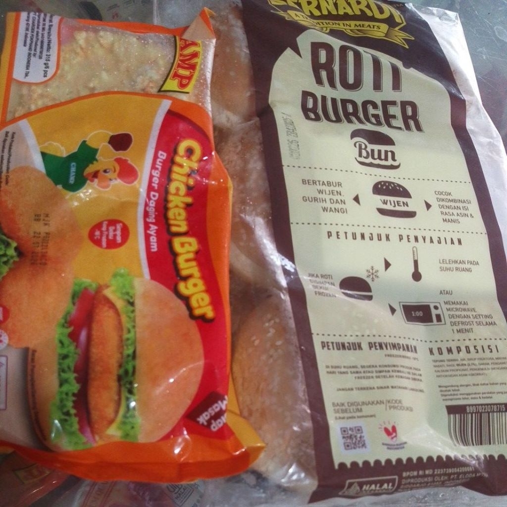 

Paket Burger ayam Isi 6