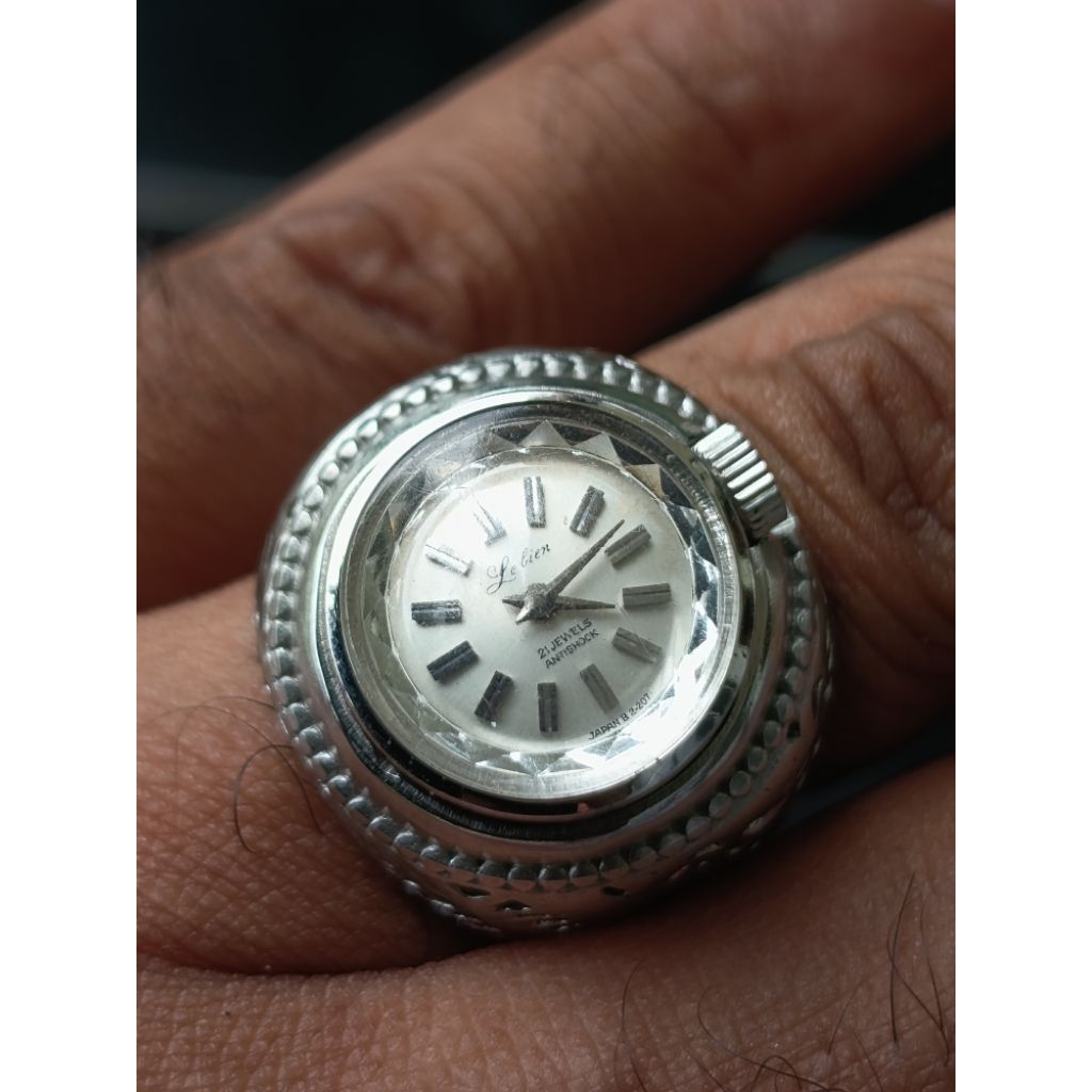 Cincin Jam Orient Le Lien Japan Mesin Manual Wind Custom ikat alpaka super lingkar jari 7 CM