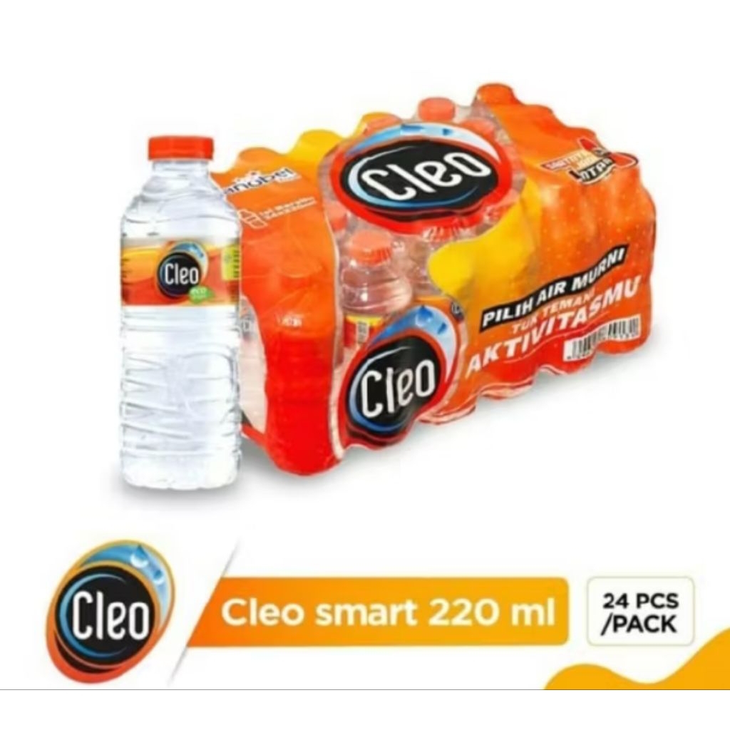 

Cleo Mini Air Mineral Botol 220 ml X 24 pcs/air botol