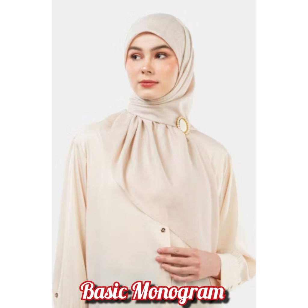 NADA PUSPITA BASIC MONOGRAM SCARF