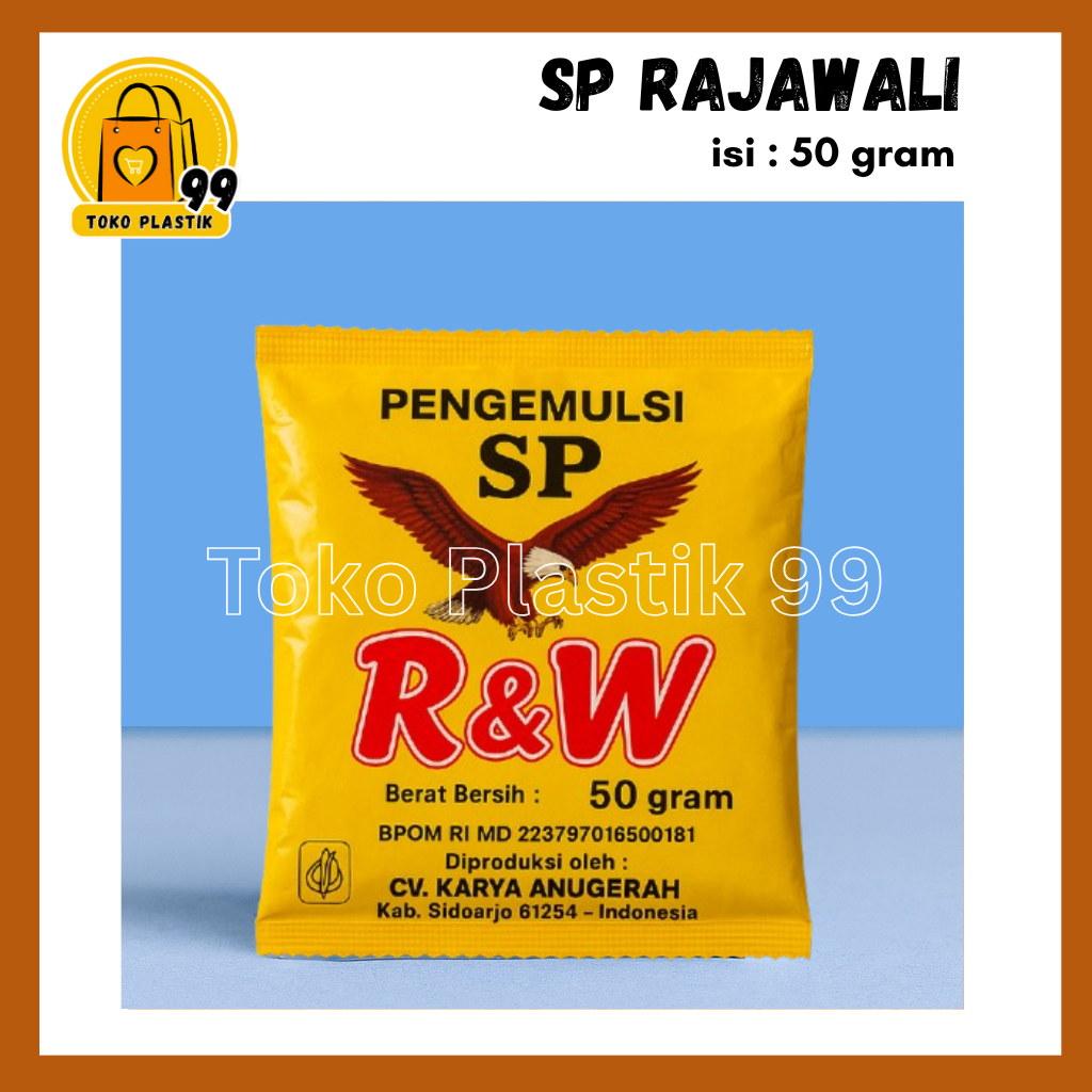

[TERMURAH!!!] (50 Gram) SP Pengemulsi R&W RAJAWALI 50gr / Emulsifier SP Ovalet TBM R&W / Bahan Pengembang SP R&W / Emulsifier Kue & Roti / Bahan Pengembang Kue & Roti