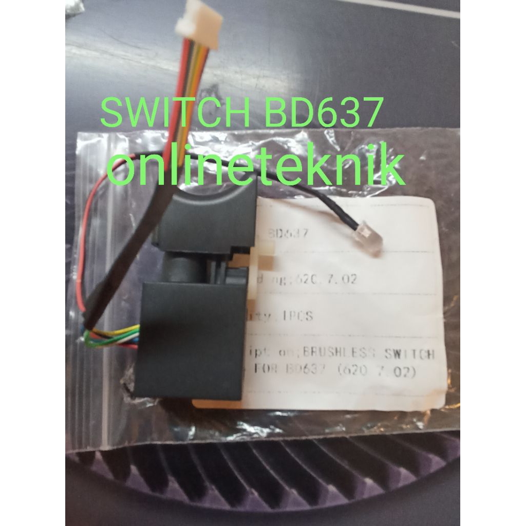 switch bd637 untuk mesin bor batery doliz type bd637 original