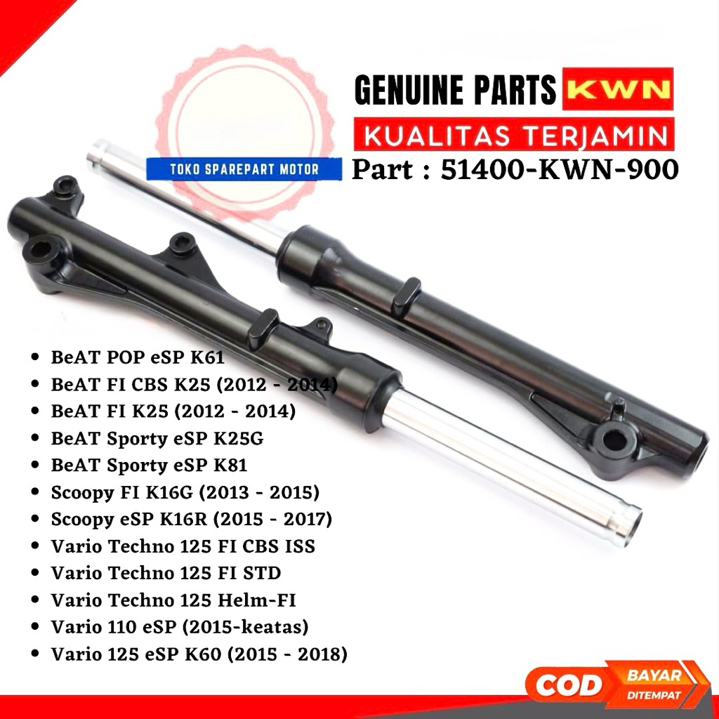 SHOCK DEPAN ORI FUSHIMAYA/SHOCKBREAKER DEPAN MOTOR VARIO/VARIO 110/VARIO 125/VARIO 150/VARIO TECHNO