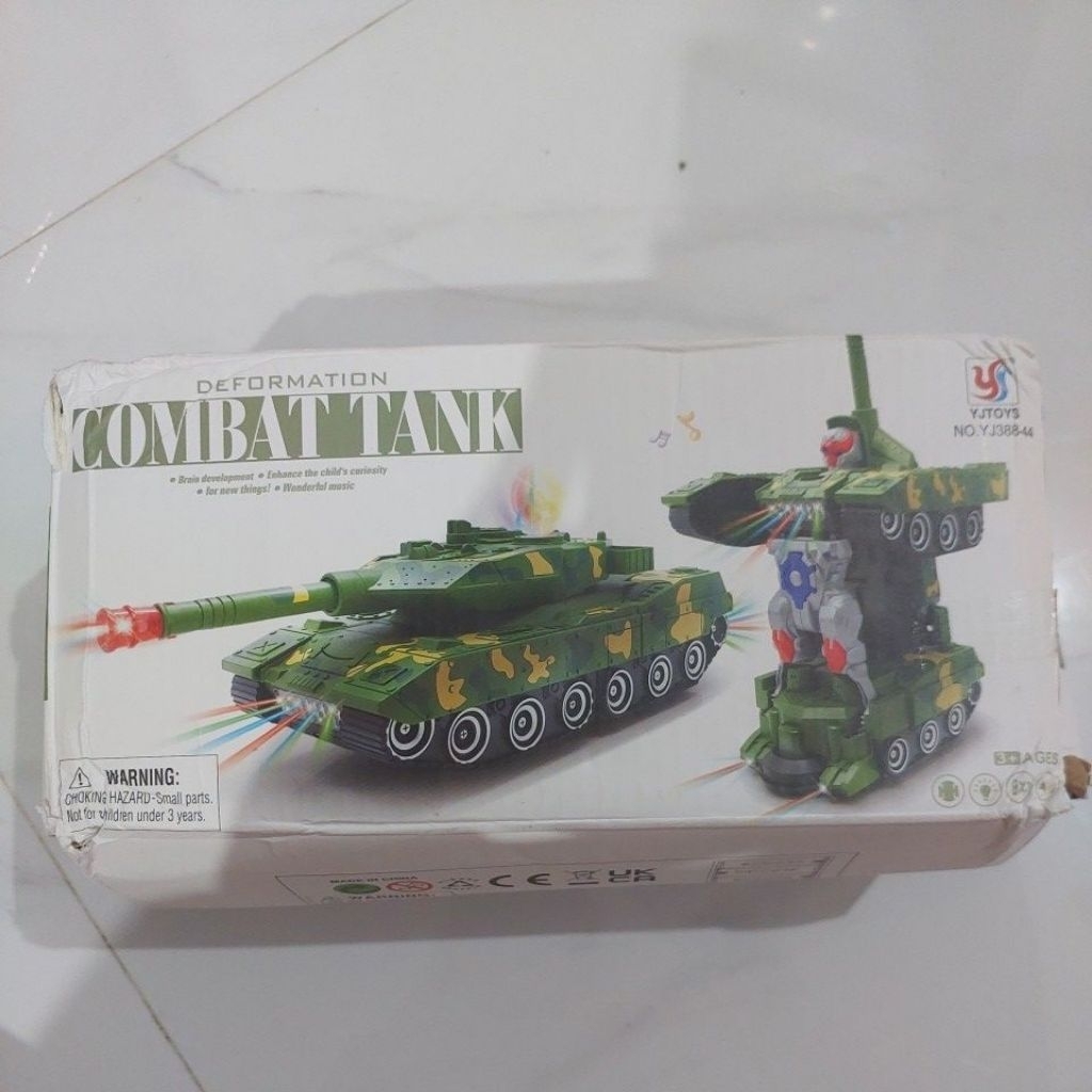 Mainan Anak 2 in 1 Motor Tank vs Robot